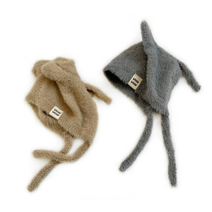Cappello Invernale <span class=keywords><strong>per</strong></span> Bambini con Logo Personalizzato, Morbido Berretto con Orecchie di Gatto in Peluche, Caldo e Confortevole <span class=keywords><strong>per</strong></span> Attività all'Aperto, con Laccetti - Product Image 4