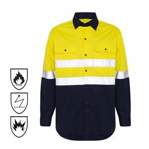 Camisa Ignífuga Resistente al Fuego, Antiestática, de Modacrílico/Algodón/Aramida, para Soldadura, en Oferta - Product Image 2