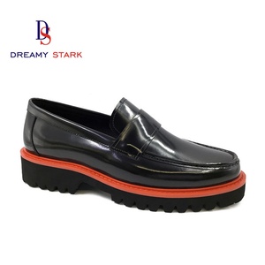 Handmade Italian Pattern Leather High Quality Genuine Glossy Leather Loafer Custom logo Brand Original <b>Men</b> <b>Dress</b> Shoes&oxford - Product Image 1