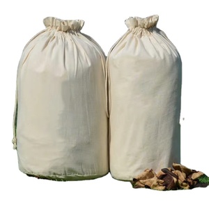 Bolsa de Compras de Lona de Algodón con Cordón, Tamaño Grande, para Organizar el Hogar, para Ropa, Edredones, Juguetes y Artículos Diversos - Fondo Redondo - Product Image 1
