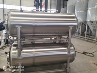 Tanks de brassage horizontaux en acier inoxydable SUS304 Tonsen 1500L pour bière fraîche, fermentateurs de bière artisanale, brasserie, salle de brassage, pub, réservoir brillant