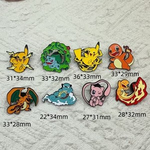 Spilla Distintiva Monofacciale in Nichel Nero Placcato con Smalto Morbido, Design Anime Kawaii YZ, a Tema Pokémon Rana Pikachu, per Commercio all'Ingrosso - Product Image 3