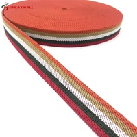 Rouleau de ruban adhésif pour chaussures, épaisseur de 2.1 Mm, sangle Durable pour vêtements Jacquard, coton Polyester lourd, Logo personnalisé, sac en Fiber