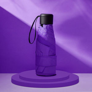 Grosir Murah Mini Kapsul Payung Lipat 5 Manual Buka Payung Tas Portabel Warna-warni untuk Wanita - Product Image 6