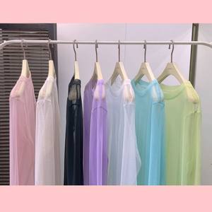 Camiseta Nueva de Manga Larga con Protección Solar, Color Caramelo, Informal, de Malla Transpirable y Secado Rápido para Mujer - Product Image 2