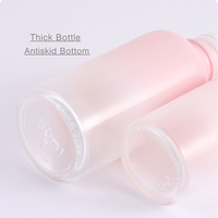 Bouteille de stockage sérum cosmétique, petite bouteille rondes en verre, pour huile essentielle, gloss, rose, 15ml ou 30ml, vente en gros