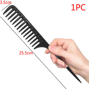 1PC宽齿梳子适合长卷发女性假发缠结美发耙子梳子适合家用 - Product Image 3