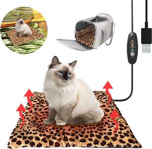 Almohadilla calefactora para mascotas de tres niveles, cama antideslizante para gatos, almohadilla calefactora Usb lavable a mano para gatos y perros, uso al aire libre - Product Image 1