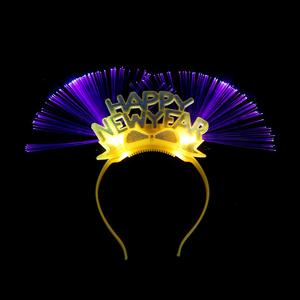 Diadema de Fibra con Luz LED Intermitente en Forma de Número para Celebración de Año Nuevo - Product Image 1