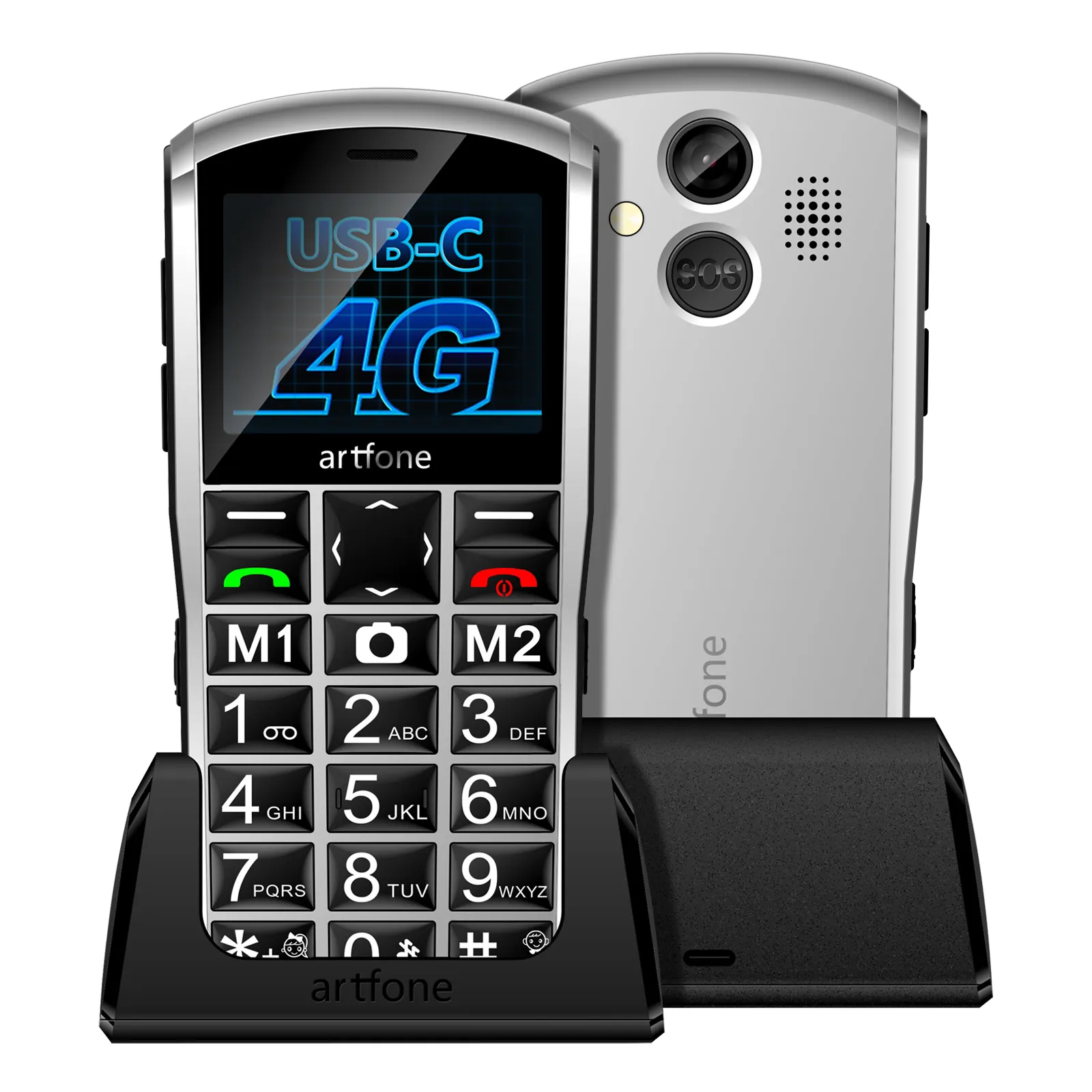 फ़ैक्टरी आर्टफ़ोन A400 4G थोक सेलफोन SOS बड़े बटन लाउड स्पीकर बड़ा फ़ॉन्ट बड़ी स्क्रीन सेलफोन फ़ीचर फ़ोन