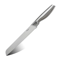 Ensemble de couteaux de cuisine Premium Scole en acier inoxydable, ustensiles de cuisine écologiques, couteaux de chef et utilitaires ambidextres, finition hautement polie pour