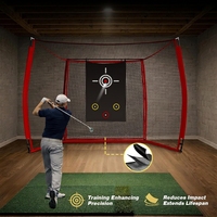 Filet d'entraînement de golf 10x8 pieds en fibre de verre/polyester pour simulateur de swing, utilisation intérieure/extérieure