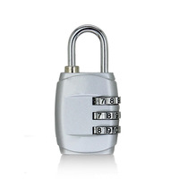 Serrure à code pour bagages, cadenas de voyage à trois chiffres, en alliage de zinc, petit modèle mécanique suspendu 800113