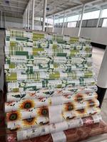 Nappe Imprimée en PVC Non Tissé Huangang, Imperméable, Anti-Taches, Anti-Huile, Forme Ovale/Ronde/Carrée, pour la Maison, les Banquets et les Événements