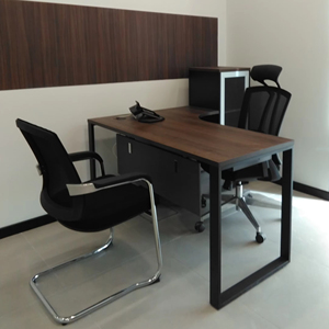 Meuble de bureau en forme de L de conception moderne, table de secrétaire en MFC E1 - Product Image 2