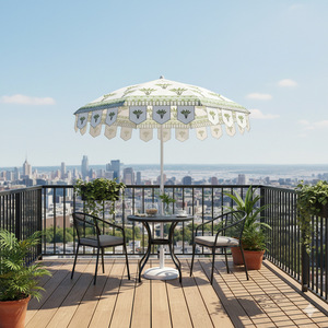 <span class=keywords><strong>Parasol</strong></span> de patio extérieur à motif de feuilles, <span class=keywords><strong>grand</strong></span>, portable, pour la plage, le camping, les marchés, protection UV, imperméable - Product Image 4