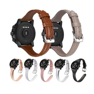 IVANHOE, 20mm, 22mm, banda de cuero para Samsung <span class=keywords><strong>Galaxy</strong></span> reloj 4 5 40 <span class=keywords><strong>44mm</strong></span> activo <span class=keywords><strong>2</strong></span> Correa para Huawei GT/<span class=keywords><strong>2</strong></span>/Pro <span class=keywords><strong>Galaxy</strong></span> reloj 4 pulsera - Product Image 1