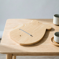 Miroir cosmétique personnalisé en bois avec support de téléphone portable, motif ours mignon, pour chambre et dortoir, idéal pour étudiants - Vente en gros