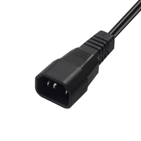 Câble électrique Romtronic ROM-Power 008 IEC320 C14/C13, conducteur en cuivre, gaine en PVC, 250V, noir, 18/16/14AWG