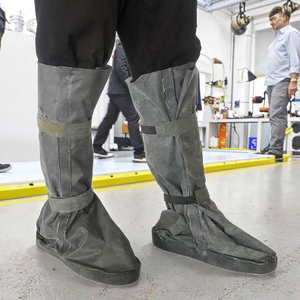 Couvre-chaussures de sécurité anti-virus en caoutchouc à fond souple résistant aux alcalis acides - Product Image 1