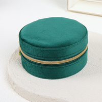 Elegante Scatola Portagioie da Viaggio per Collane da Donna, Personalizzabile, con Fodera in Velluto e Cerniera