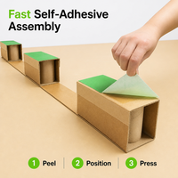 Boîte de palette en carton personnalisée haute résistance et durable avec pieds autocollants pour l'emballage logistique