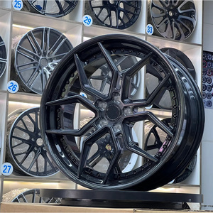 Rines de Aleación de Fibra de Carbono Forjada de 2 Piezas, Personalizados, 5x130, 5x114.3, 5x112, de 17-26 Pulgadas, con Acabado Cepillado, para Autos de Lujo como Tesla y Porsche - Product Image 5