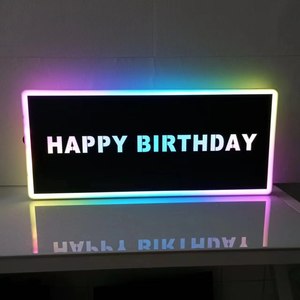 علامة مخصصة لوحة رسالة عيد ميلاد سعيد زجاجة مقدم خدمة زجاجة لوحة رسائل VIP للنادي الليلي - Product Image 6