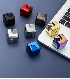 Cube anti-stress <span class=keywords><strong>Infinity</strong></span> Fingertip Spinner en alliage, jouet de concentration pour enfants et adultes, portable, transformable, en métal, pour le bureau, la maison et les voyages - Product Image 5