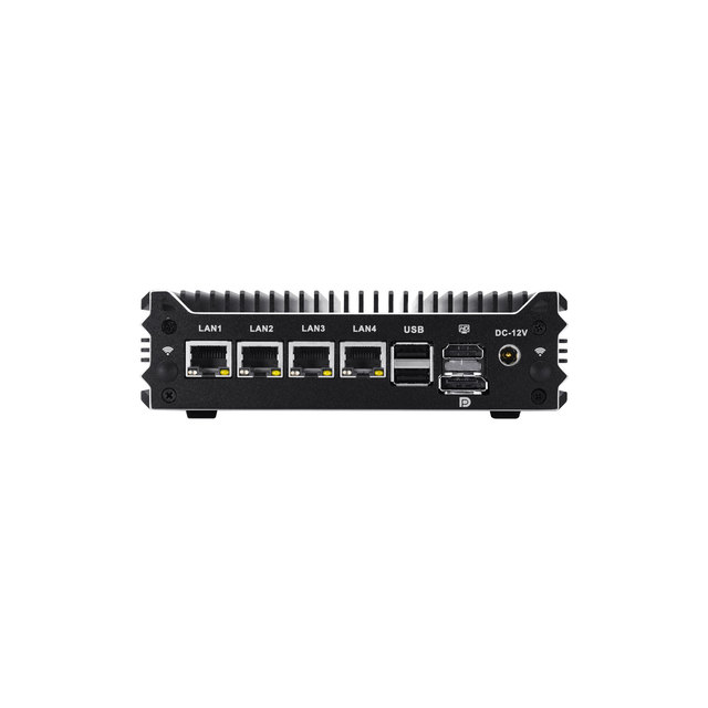 Wanlan Fanless Mini PC Intel 12th Gen Alder Lake N100, 1 x SODIMM DDR4, Auto Power On After Power Failure for Digital Signage