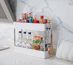 รถเข็นเก็บของในครัวแบบถอดประกอบได้ C95 หลายชั้น พร้อมล้อเลื่อน ประหยัดพื้นที่ ชั้นวางของเคลื่อนที่ - Product Image 4