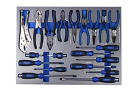 Kit d'outils à main professionnels pour réparation automobile CR-V, 1 ensemble, plateaux en mousse EVA personnalisables, 424 pièces, douilles, clés, garantie 3 ans, OEM