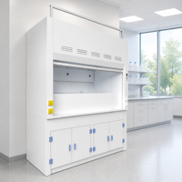 Hotte de laboratoire PP Wet Bench avec évier intégré, robinet et pistolet de pulvérisation pour le nettoyage d'acides de plaquettes de circuits intégrés - Fabricant