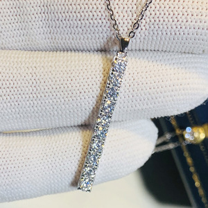 Collana Minimalista con Ciondolo a Barra per Donne, Stile da Ufficio, Catena per Clavicola, Gioielli alla Moda - Product Image 1