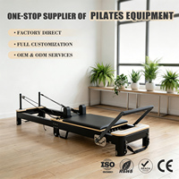ZENJOY Machine de Pilates Reformer pliable en alliage d'aluminium de haute qualité et légère pour studio de yoga et de Pilates, à vendre
