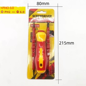 Set di <span class=keywords><strong>Cacciaviti</strong></span> Isolati 3-in-1 per Elettricisti, Phillips e a Testa Piatta, Magnetici, per Riparazioni e Manutenzione Fai-da-Te - Product Image 6