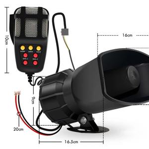 Anuncio de alarma de 7 tonos Alarma a prueba de lluvia Altavoz de control remoto inalámbrico Bocina de coche - Product Image 2