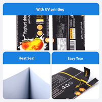 Étiquettes thermorétractables personnalisées en PVC de qualité alimentaire, imperméables, pour bouteilles de boissons, jus, café, eau minérale - Emballage en film thermorétractable