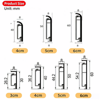 Nouvelle Plinthe en Aluminium Moderne Améliorée, Durable et à Montage Dissimulé, avec Accessoires Complets pour la Rénovation de Villas et Maisons