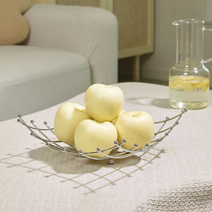Corbeille à fruits en métal rétro, style simple, pour salon, véranda, plaque décorative, <span class=keywords><strong>panier</strong></span> de rangement créatif, plateau à fruits - Product Image 4