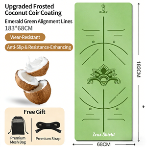 Tapis de yoga pliable en caoutchouc naturel et PU pour femmes, antidérapant, absorption des chocs, silencieux, résistant à l'usure, longueur 185 cm, épaisseur <span class=keywords><strong>5</strong></span> <span class=keywords><strong>mm</strong></span> - Product Image 1