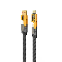 Câble de données Type-C 4-en-1 en métal, longueur personnalisée, prix d'usine, charge rapide 3A pour ordinateur et imprimante