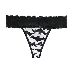 U542 eo thấp Halloween mô hình thiết kế Orange <span class=keywords><strong>knickers</strong></span> ngoại quan không có hiển thị phụ nữ băng lụ<span class=keywords><strong>a</strong></span> ren đồ lót quần lót liền mạch trong kho - Product Image 4