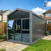 Cabine modulaire ADU en conteneur, studio préfabriqué extérieur pour jardin, unité de logement en conteneur Ray-Zen