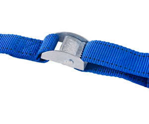 Sangle <span class=keywords><strong>de</strong></span> cargaison en textile élastique bleu PP Castle 25 mm avec attache à crochet métallique - Product Image 2