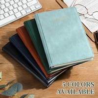 Carnet de notes professionnel en cuir PU à couverture rigide avec reliure cousue A5/B5, fermeture élastique, 5 couleurs, logo personnalisé, pour usage professionnel en entreprise