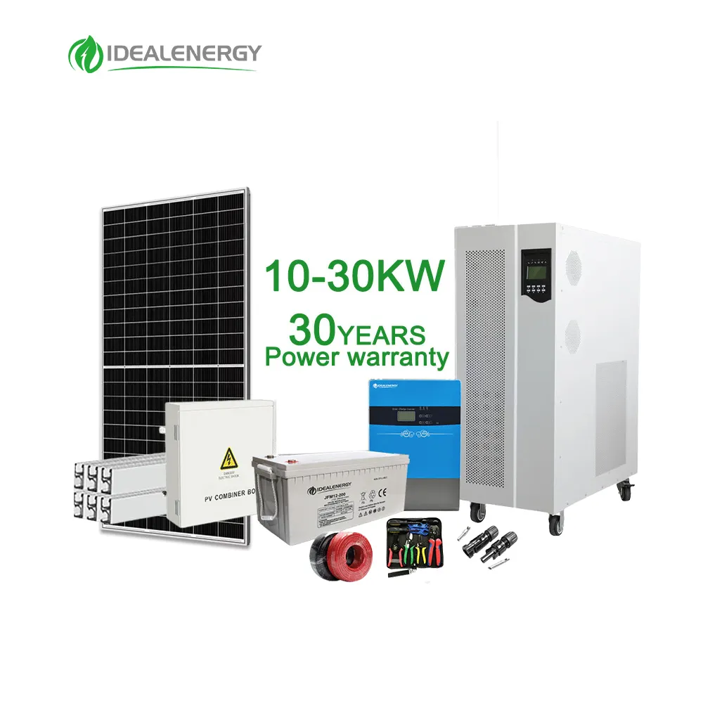 Sistema de energía solar para casas pequeñas, enchufes fuera de la red, 6kw, 10kva, 15kw, 30kva, productos independientes