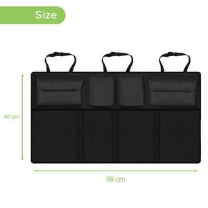 Organizador de maletero de coche portátil Oxford 600D al por mayor organizador de almacenamiento de maletero de coche plegable negro - Product Image 4