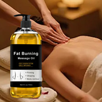 Huile de massage brûle-graisse naturelle à base de plantes, huile de soin corporel raffermissante et hydratante pour le corps