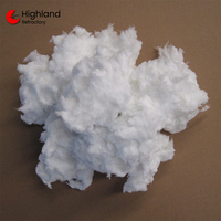 Fibres céramiques de qualité supérieure en vrac 1260 ° C pour Matière première pour thermoformage, Al2O3 de haute pureté 46% et faible teneur en impuretés, Produits en fibres céramiques